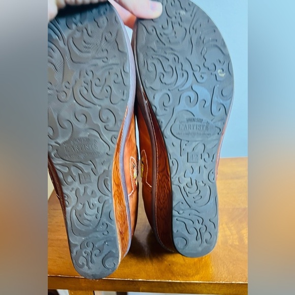 Spring Step L'Artiste Swedish Style‎ Clog Mule Cognac Leather Size 42 Festival - Picture 10 of 11